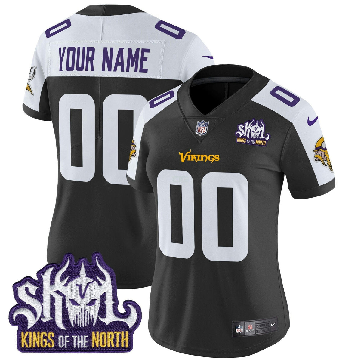 NFL Minnesota Kings Of The North Patch Vapor Limited Jersey