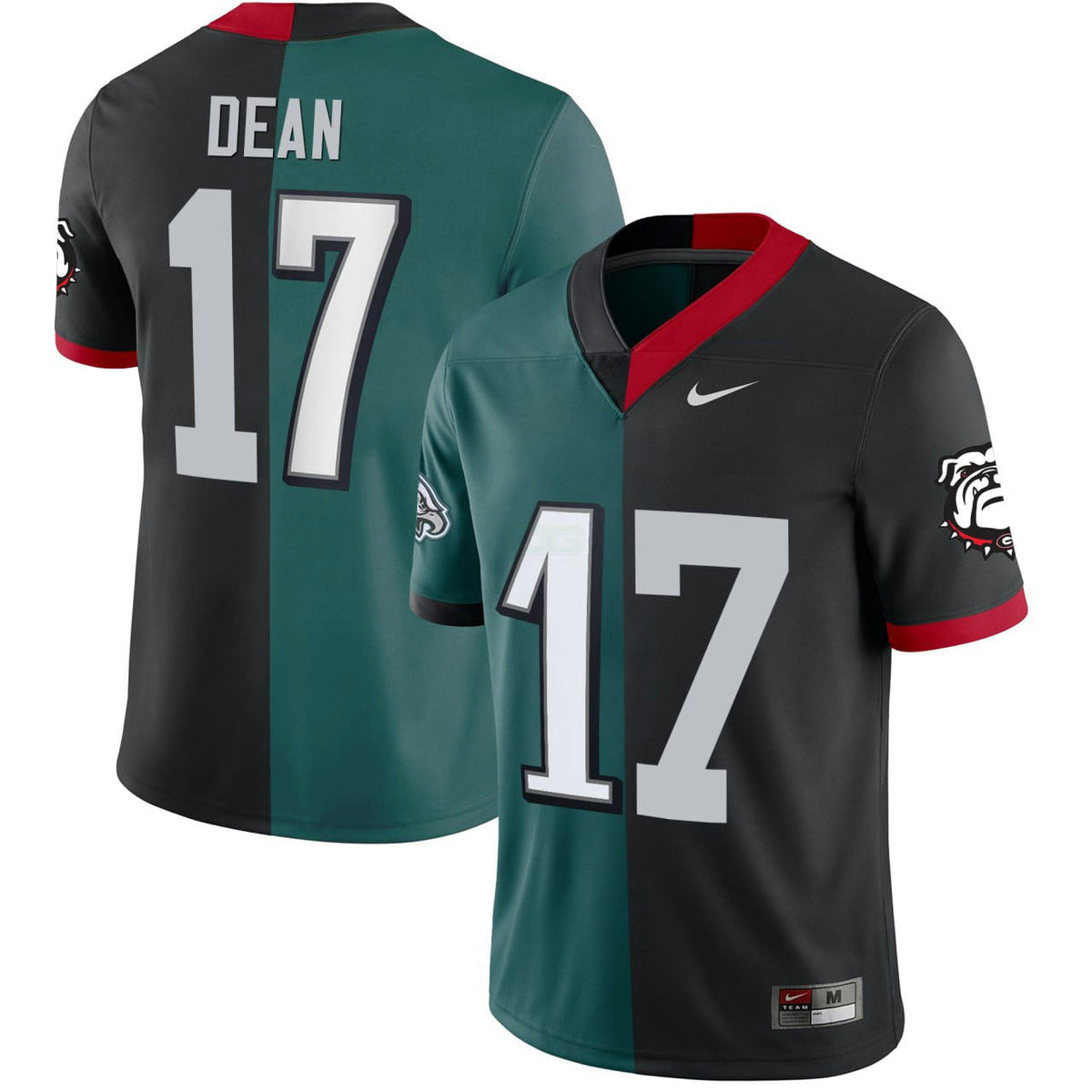 NFL Nakobe Dean Philadelphia Bulldogs Split Jersey - Split