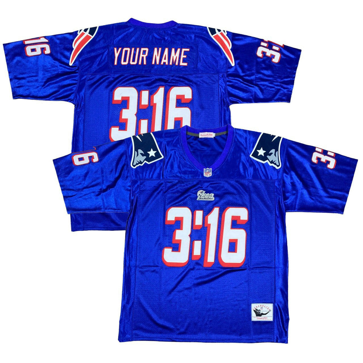 NFL New England 3:16 Jersey - Royal Blue