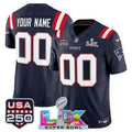 NFL New England “Super Bowl LX & United States 250th Anniversary Patch” Vapor Limited Jersey