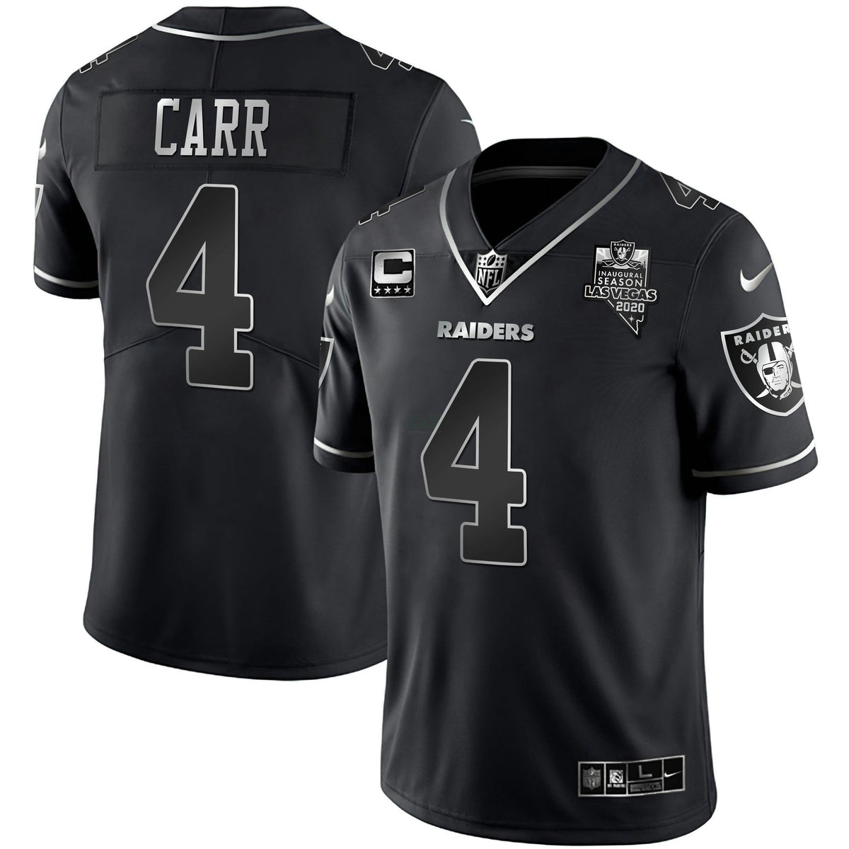 Jersey NFL Black Silver Vapor