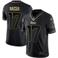 NFL Puka Nacua Los Angeles Black Gold Jersey - Puka Nacua