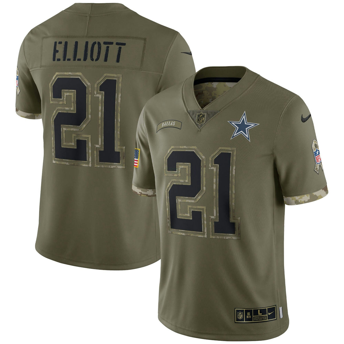 Jersey NFL Salute To Service 2022 Limited – Olive