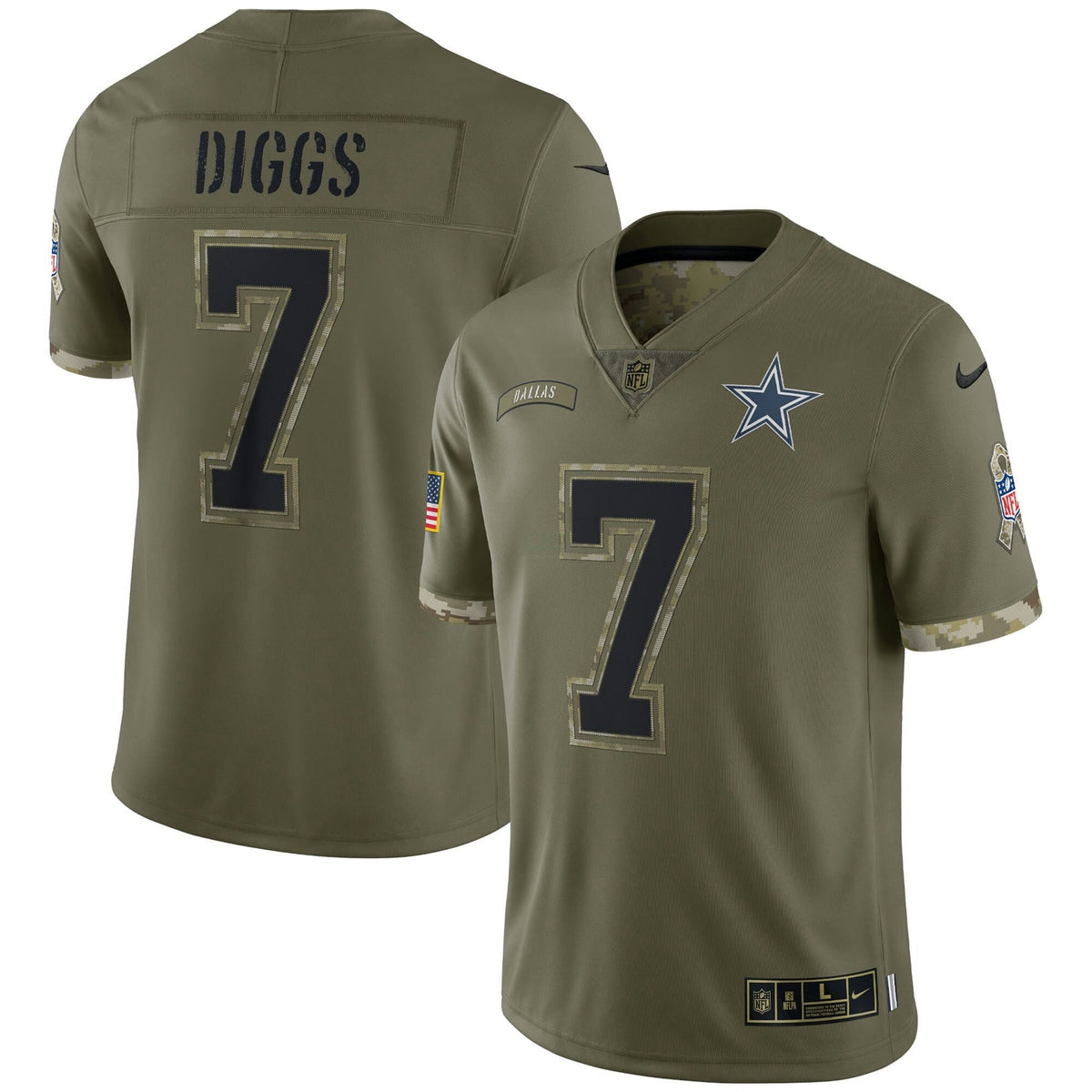 Jersey NFL Salute To Service 2022 Limited – Olive