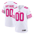 NFL San Francisco White Pink Jersey - White