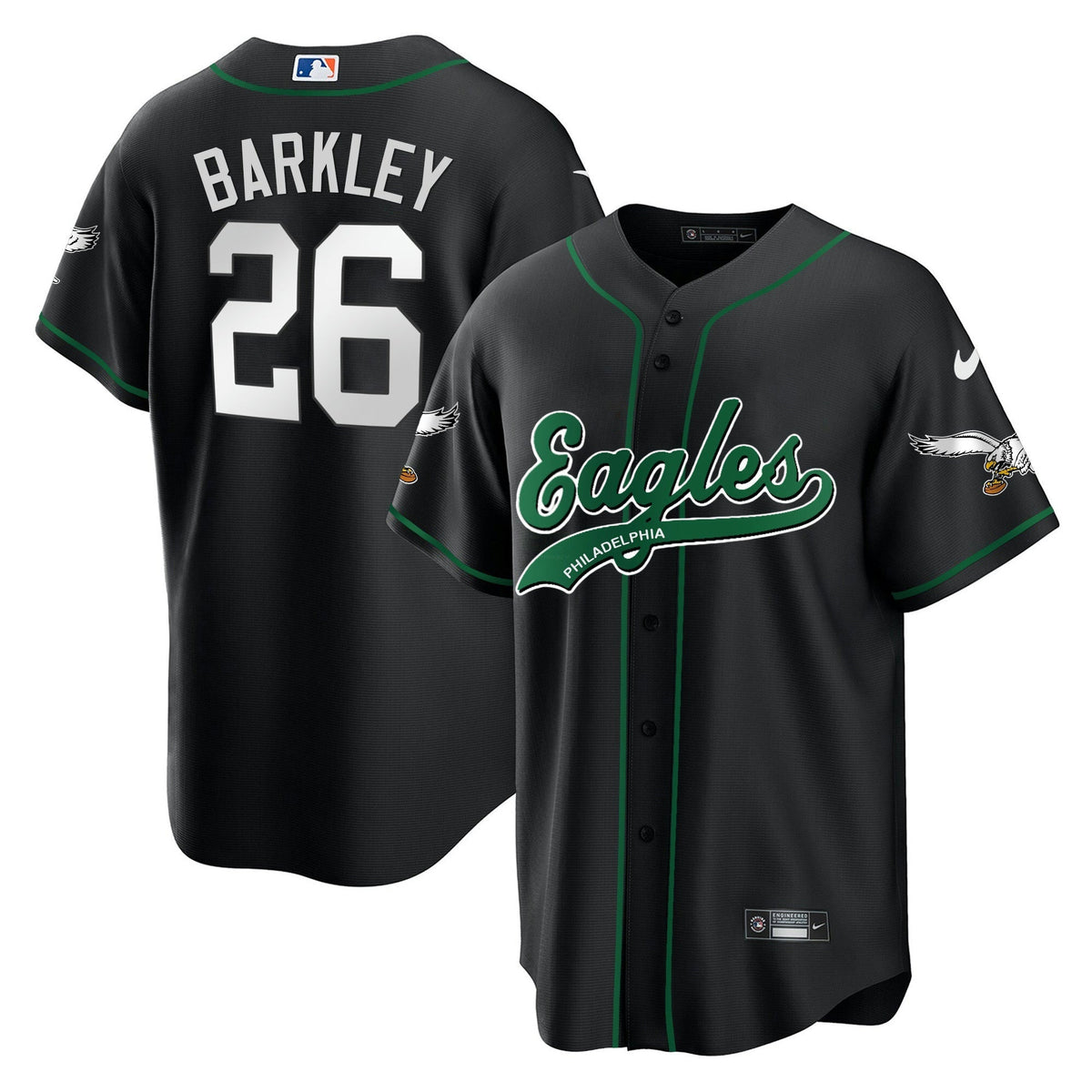 NFL Saquon Barkley Kelly Green Jersey