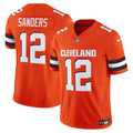 NFL Shedeur Sanders #12 Cleveland 2025 Orange Jersey - Cleveland Browns