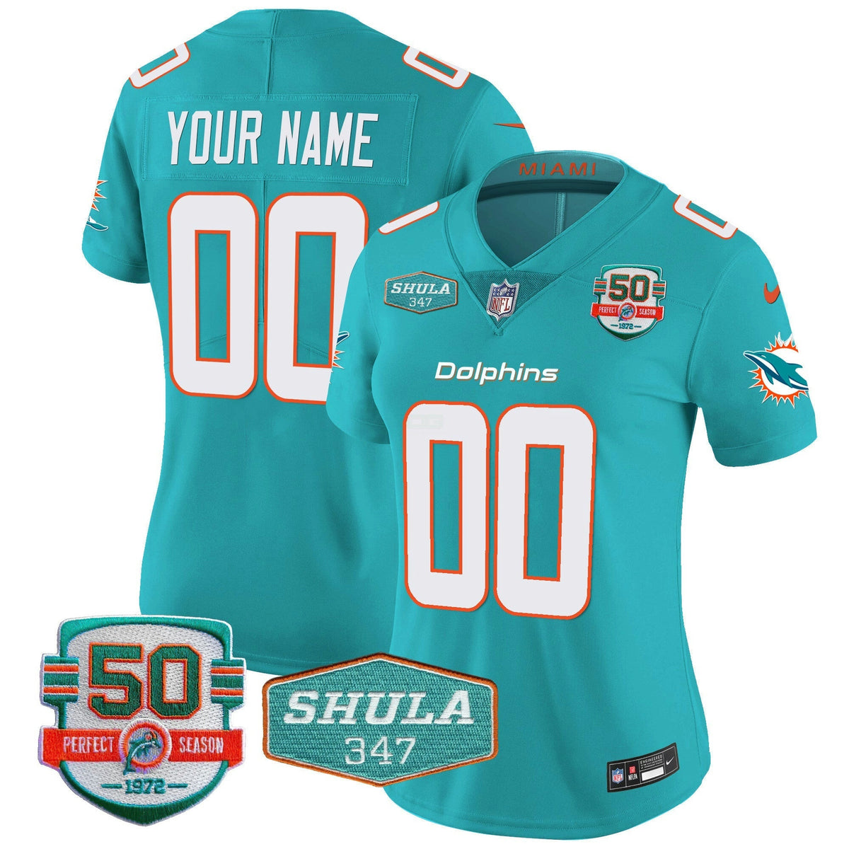 NFL Shula 347 Patch Vapor Jersey