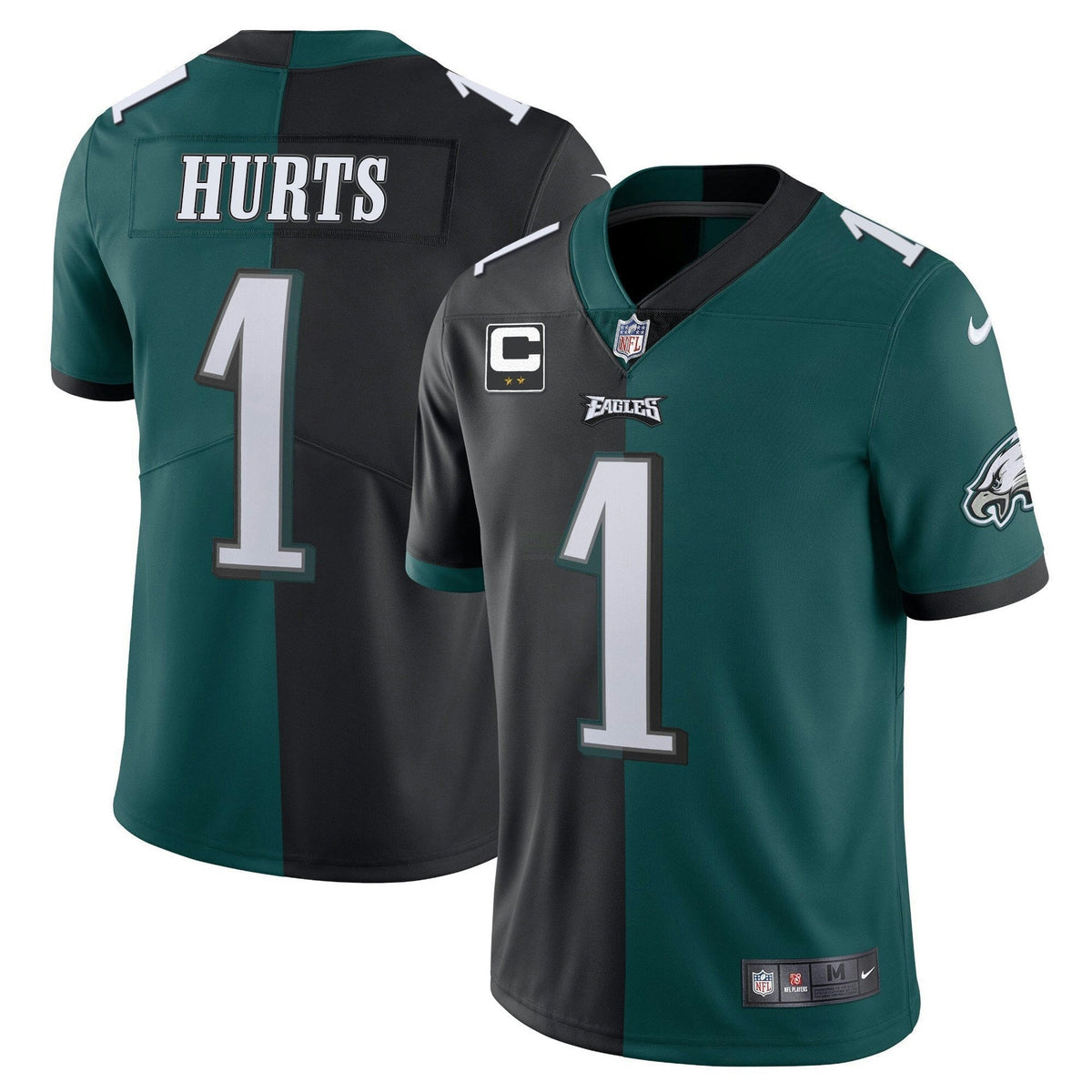 Jersey NFL Split Black Green Vapor Limited