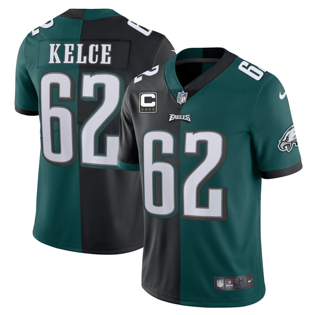 Jersey NFL Split Black Green Vapor Limited