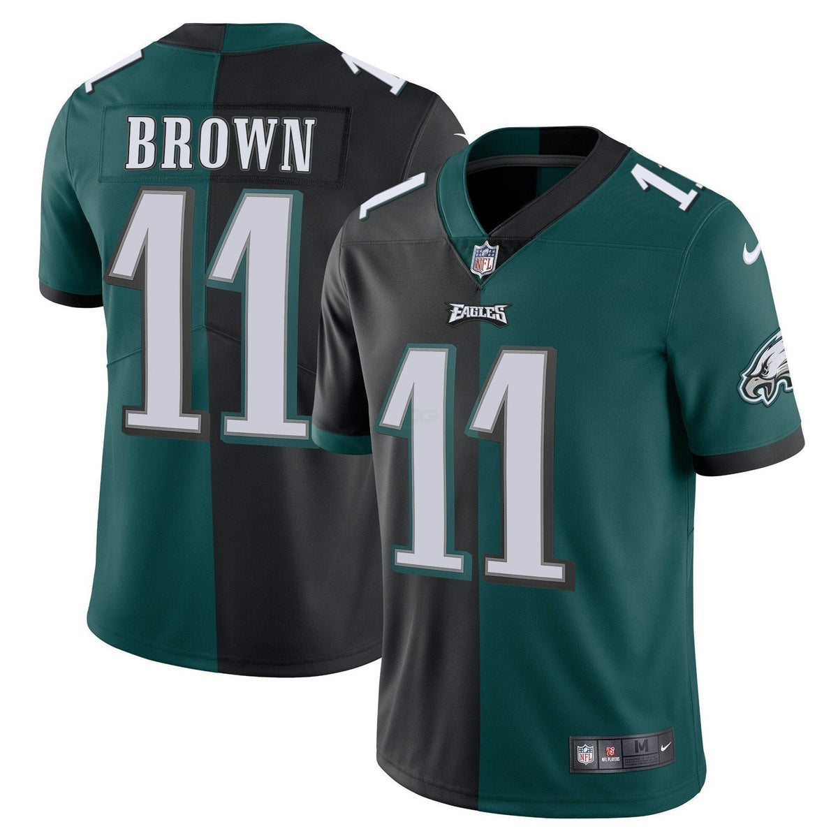 Jersey NFL Split Black Green Vapor Limited