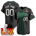 NFL Super Bowl LIX Patch Kelly Green Vapor Jersey V2