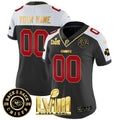 NFL Super Bowl LVIII & Back 2 Back Gold Patch Vapor Jersey V3