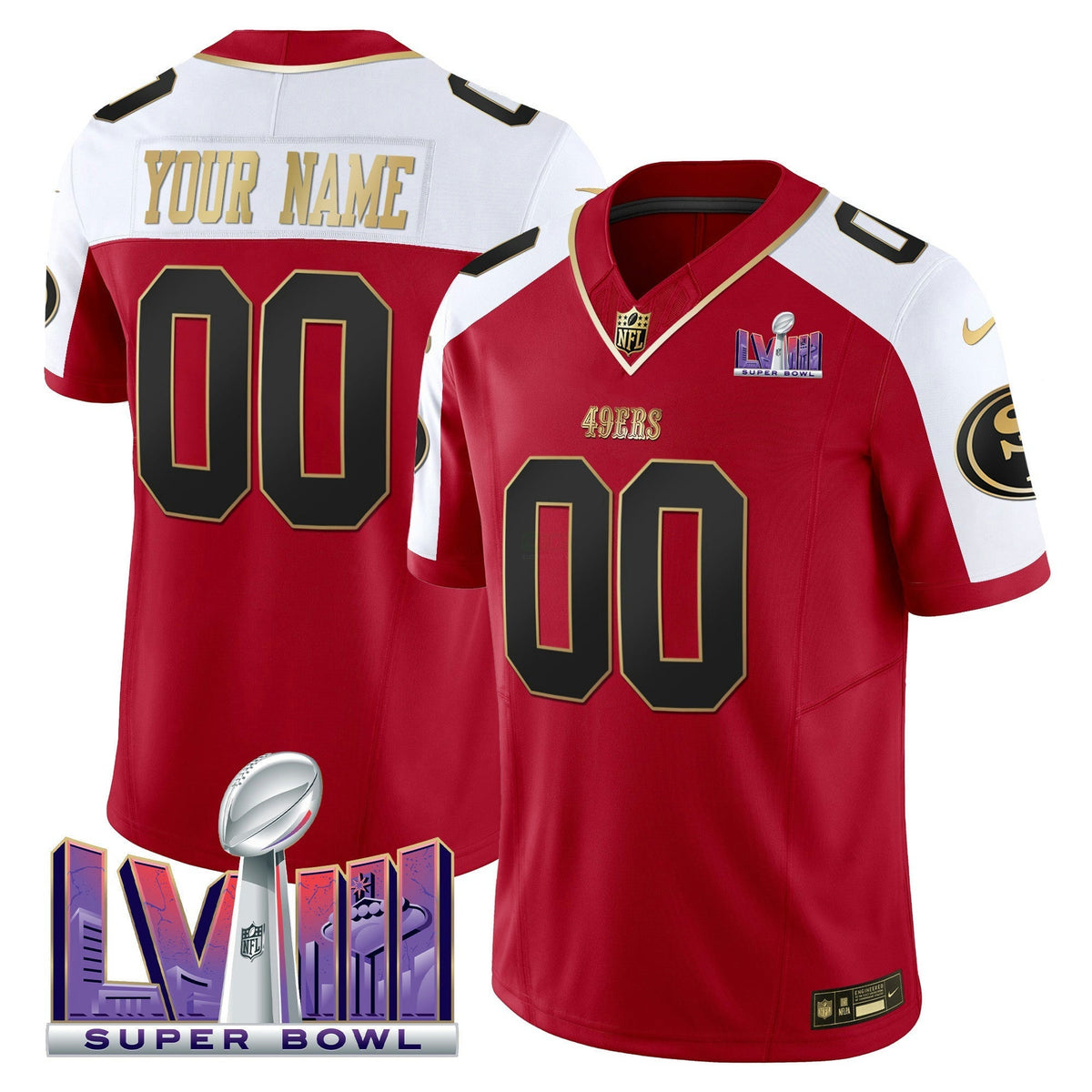 NFL Super Bowl LVIII Patch Vapor Jersey