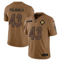 NFL Troy Polamalu Pittsburgh Salute To Service Marrom Jersey - Troy Polamalu