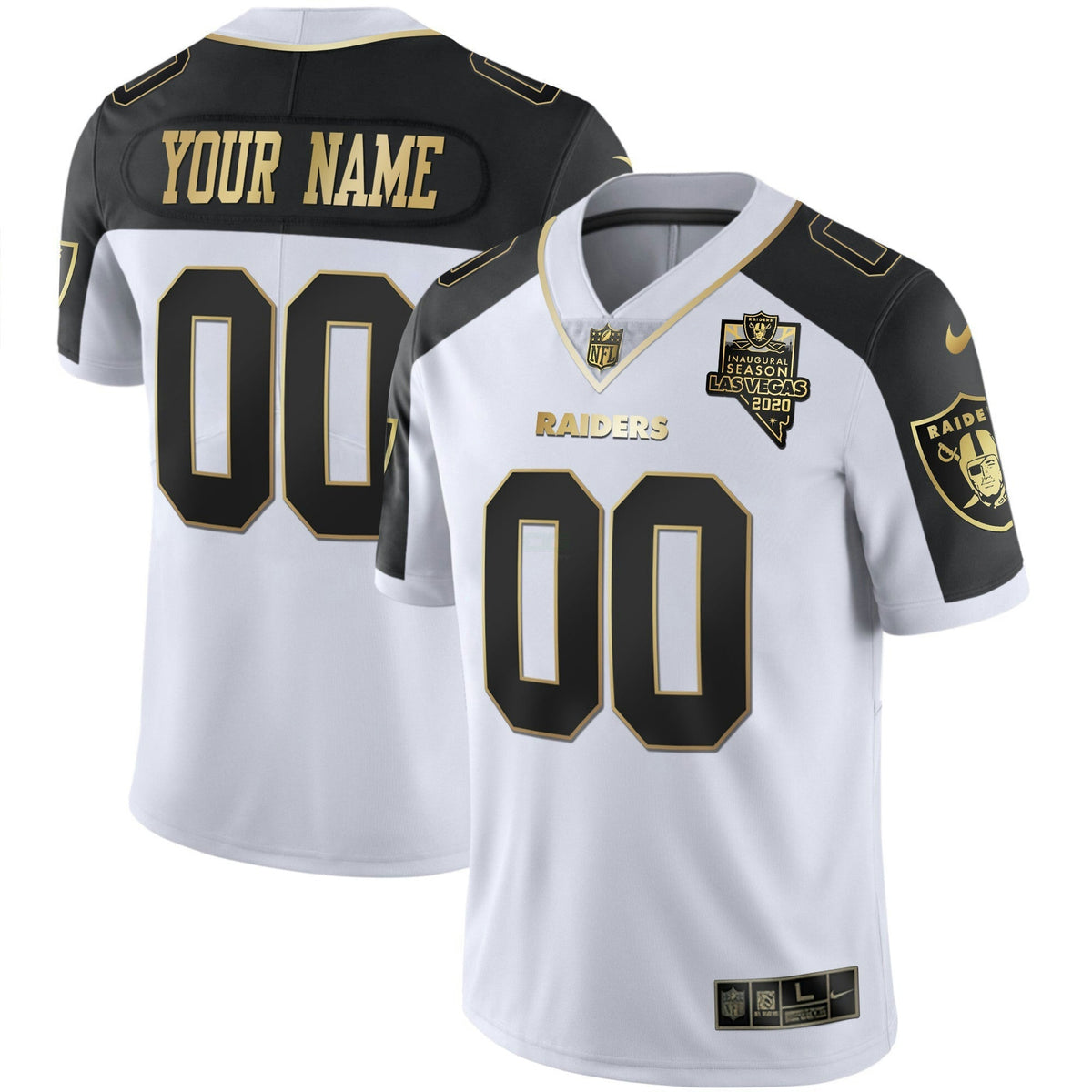 Jersey NFL Vapor Gold Custom Name and Number