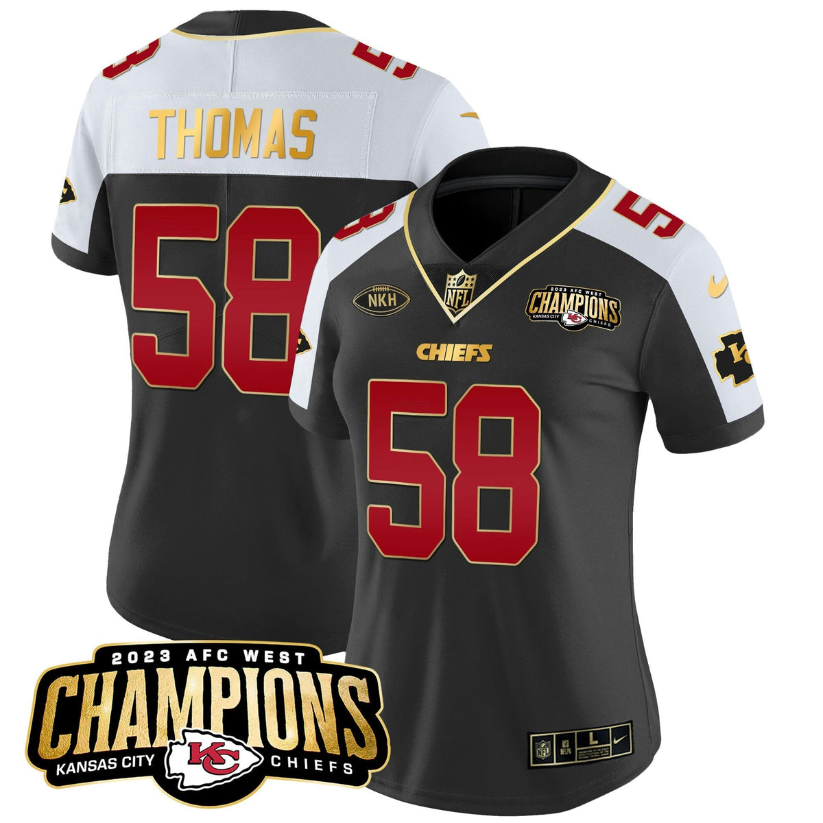 NFL Women’s 2023 AFC West Champions Patch Vapor Limited Jersey