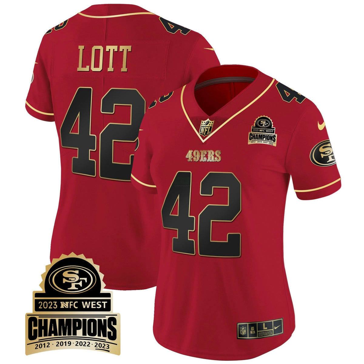NFL Women’s 2023 NFC West Champions Patch Vapor Jersey V4