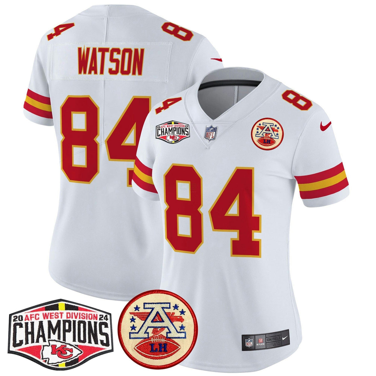 NFL Women’s 2024 AFC West Division Champions Patch Vapor Limited Jersey