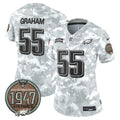 NFL Philadelphia Eagles Women’s 2024 Salute to Service Establishment Year Patch Vapor Limited Jersey