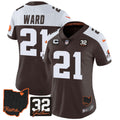 NFL Women’s #32 Jim Brown Memorial & Home Patch Jersey V3