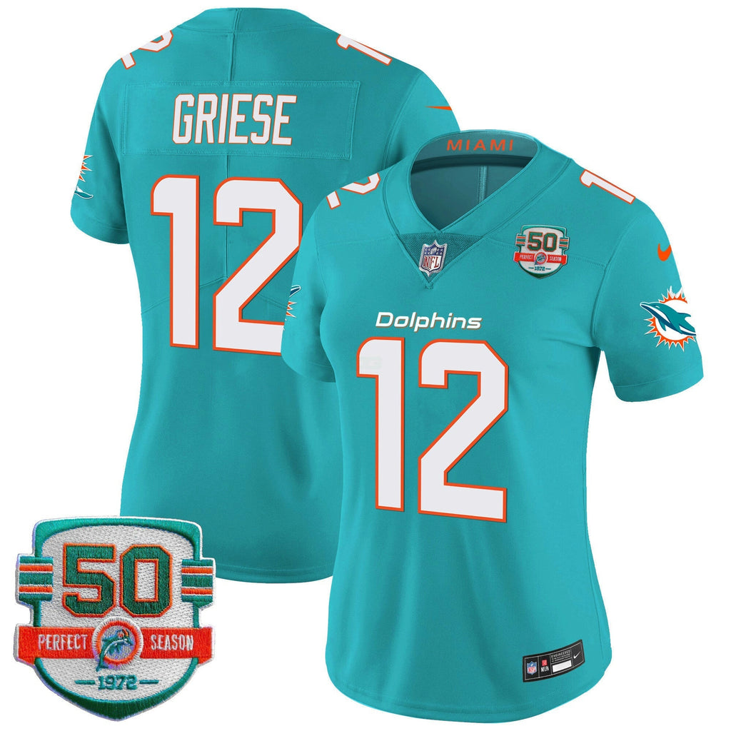 NFL Women’s 50th 1972 Perfect Season Patch Vapor Jersey
