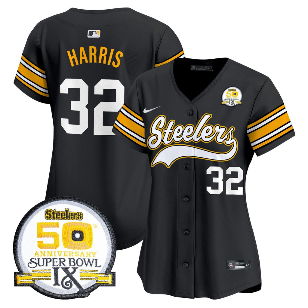 NFL Women’s 50th Anniversary Of Super Bowl IX Patch Vapor Premier Jersey