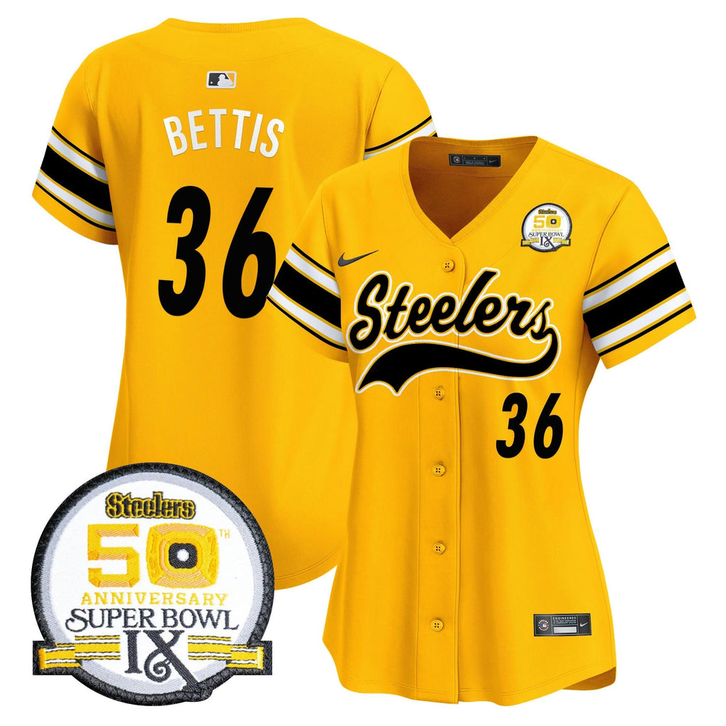 NFL Women’s 50th Anniversary Of Super Bowl IX Patch Vapor Premier Jersey