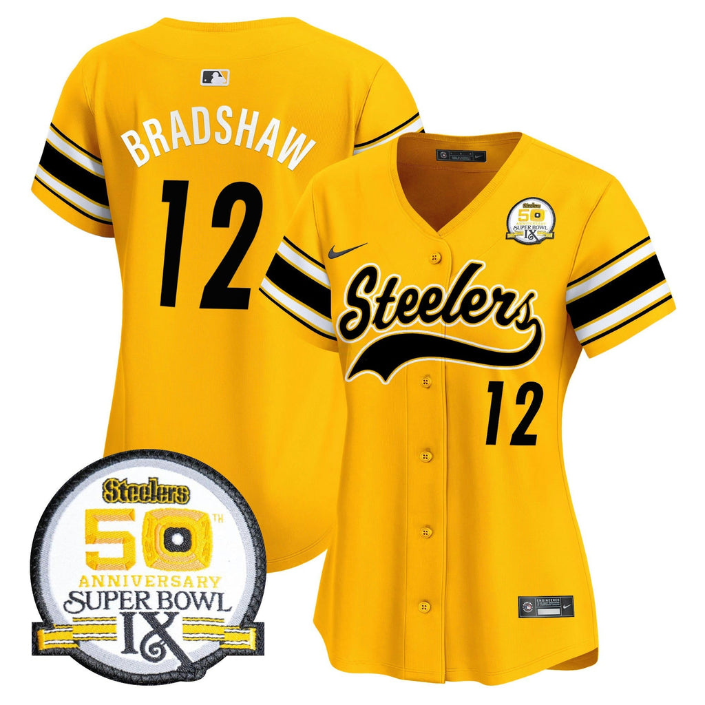 NFL Women’s 50th Anniversary Of Super Bowl IX Patch Vapor Premier Jersey