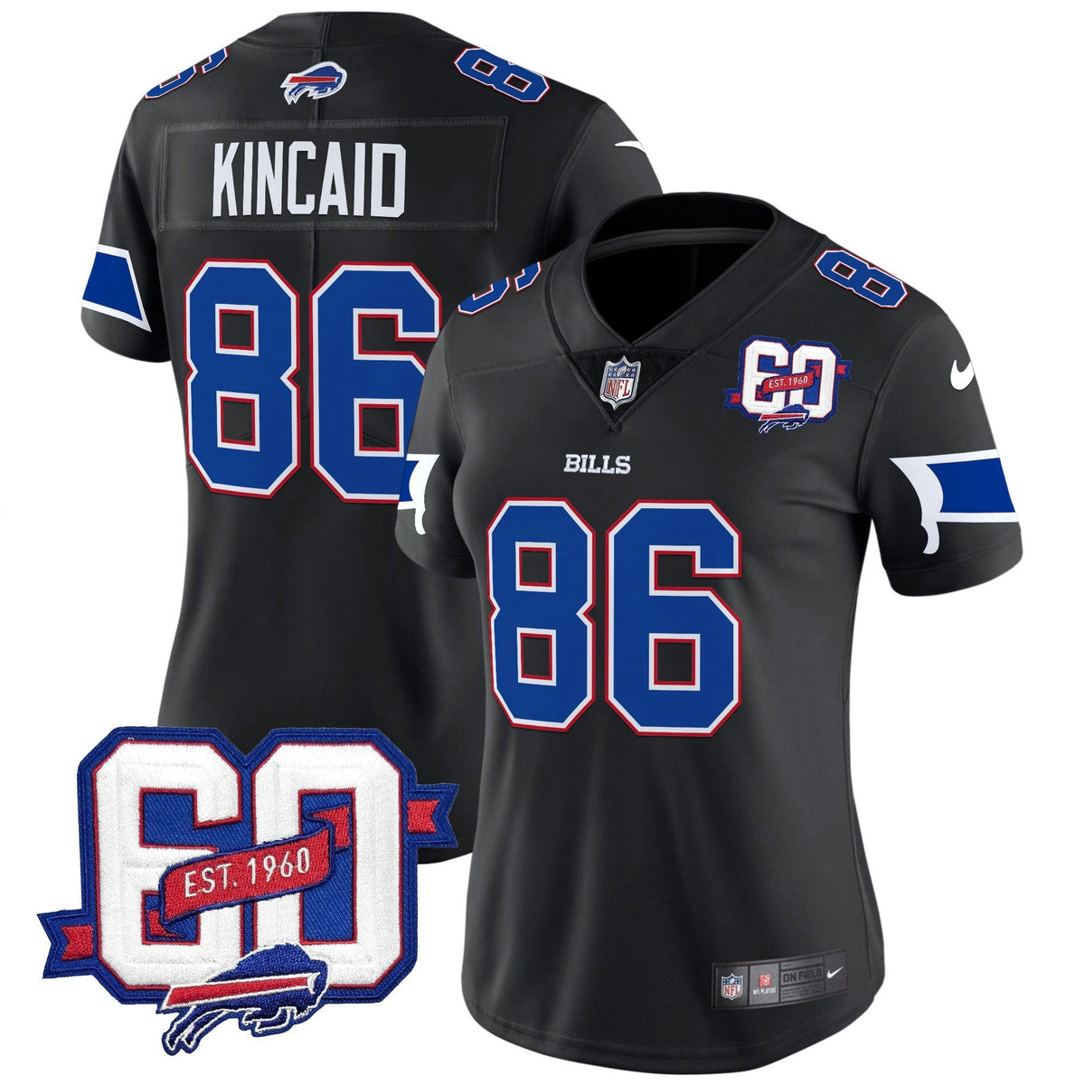 NFL Women’s 60th Anniversary Patch Vapor Limited Jersey