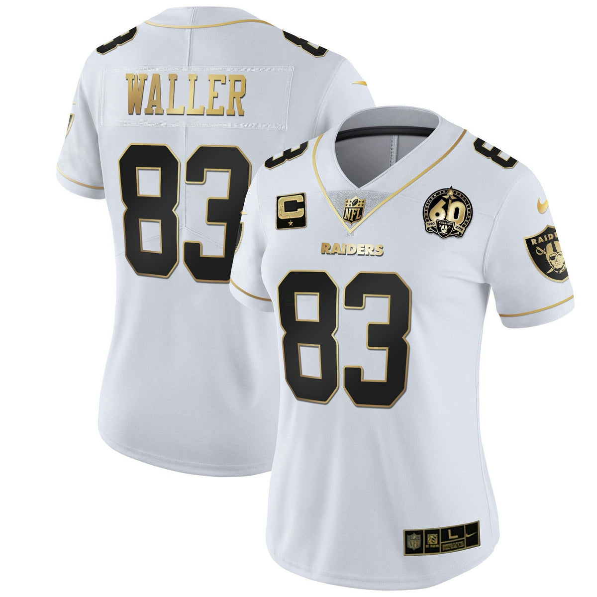 Jersey NFL Women’s 60th Season Patch Gold & Split