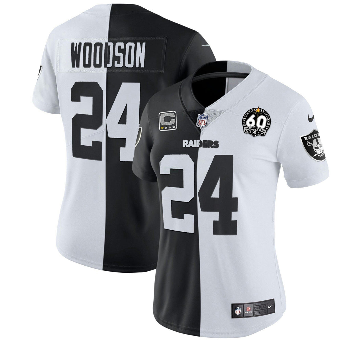 Jersey NFL Women’s 60th Season Patch Gold & Split