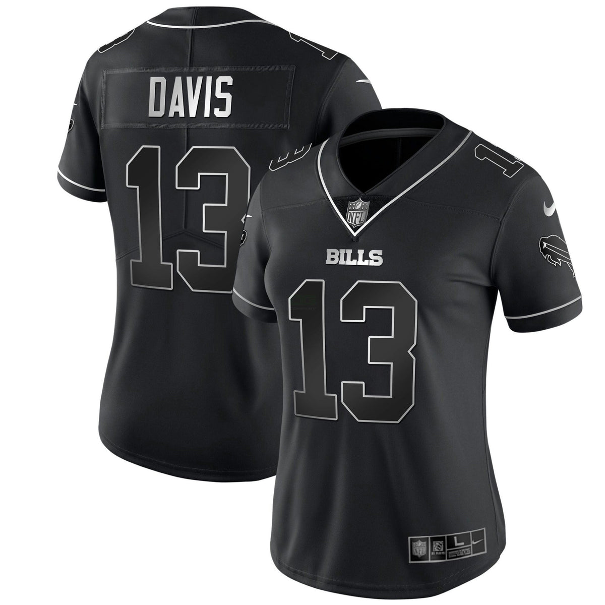 Jersey NFL Buffalo Bills Women’s White Gold & Black Gold