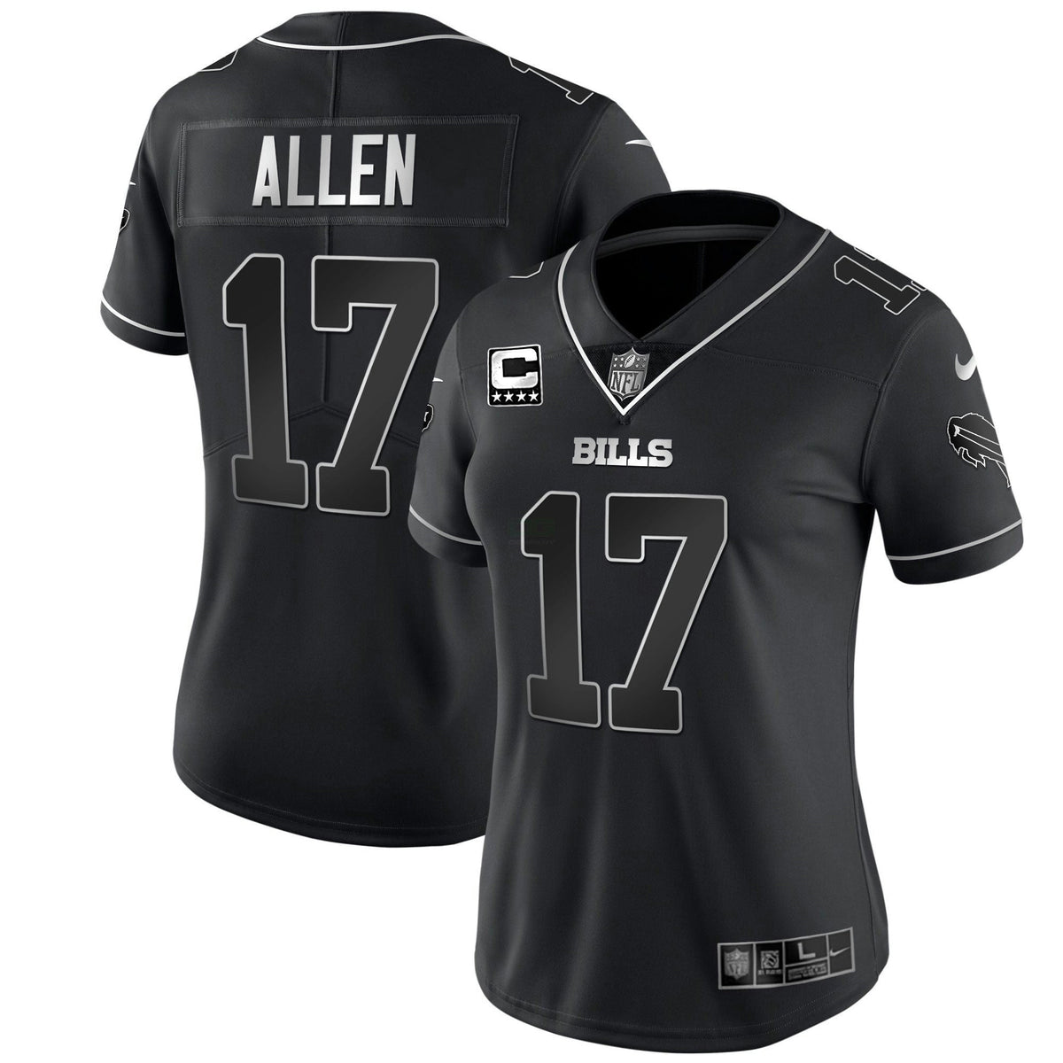 Jersey NFL Buffalo Bills Women’s White Gold & Black Gold