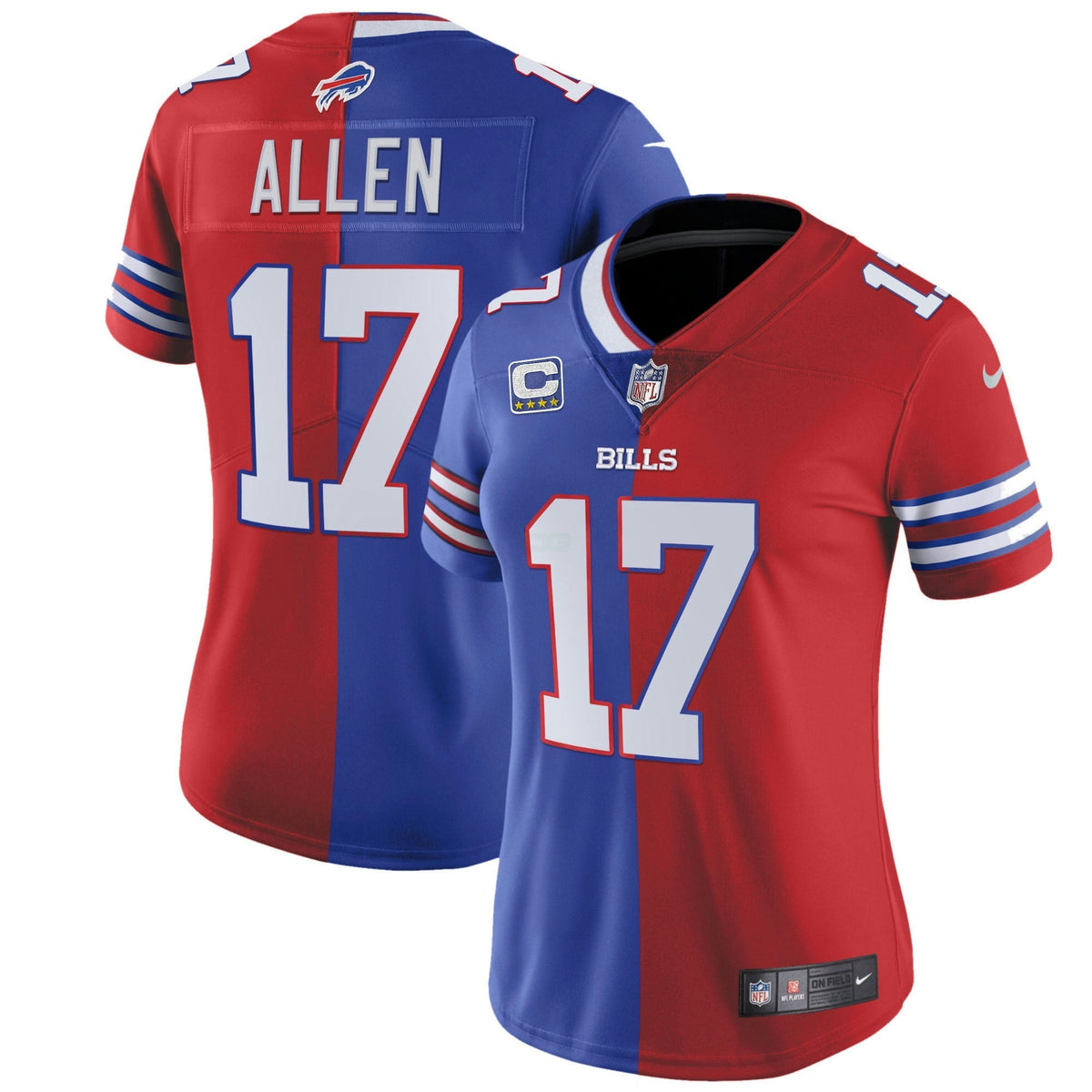 Jersey NFL Buffalo Bills Women’s White Gold & Black Gold