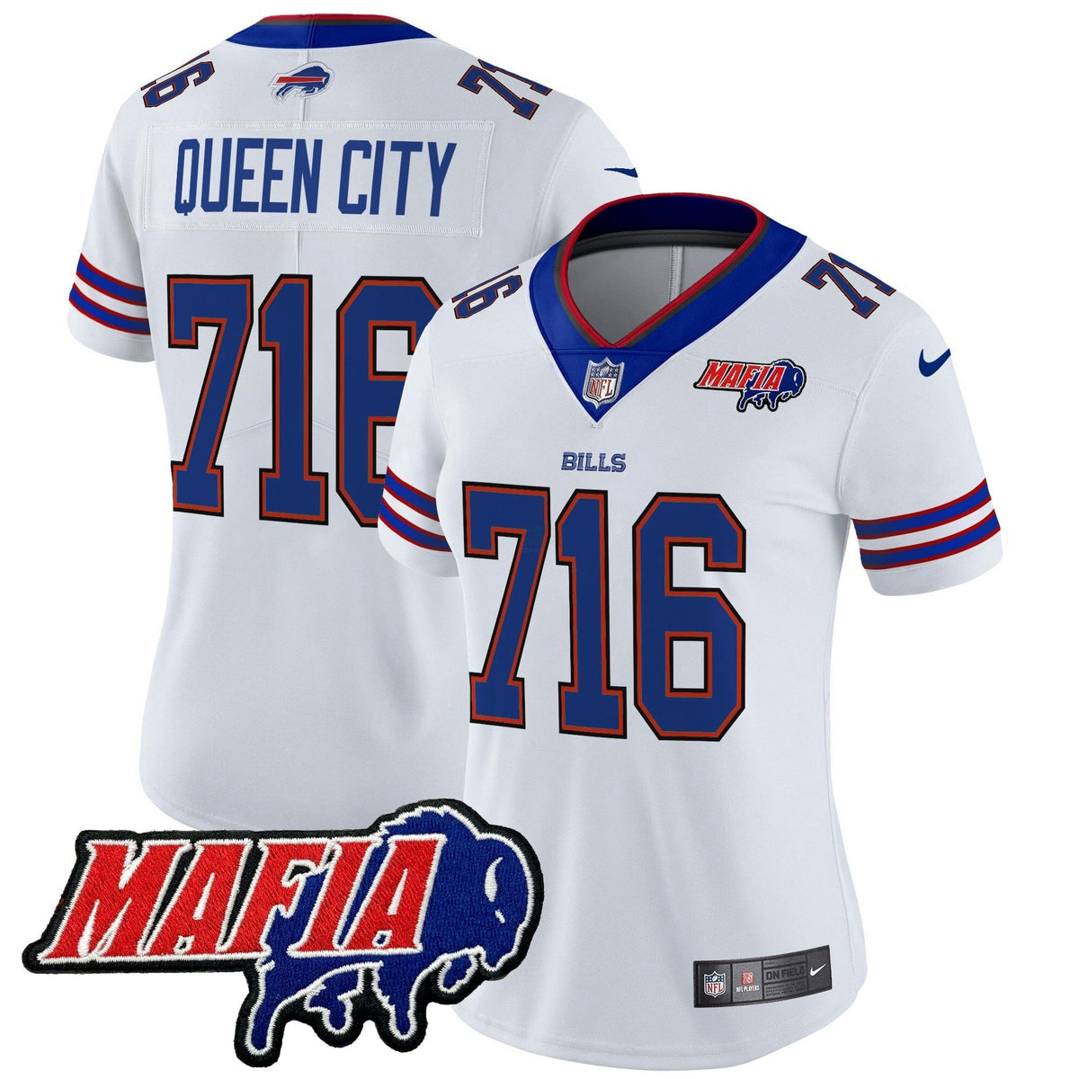 NFL Women’s Buffalo 2025 Mafia Patch Vapor Limited Jersey