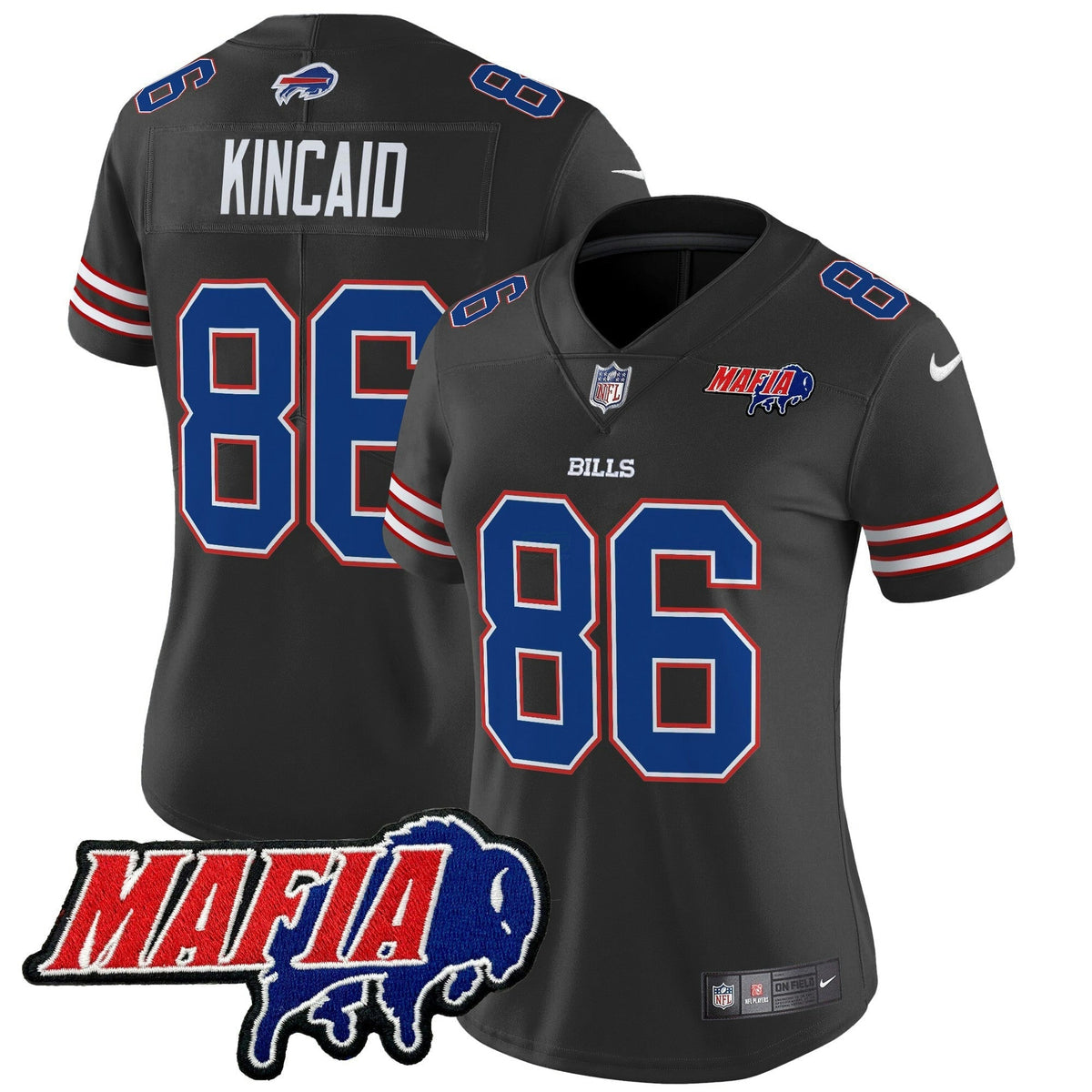 NFL Women’s Buffalo 2025 Mafia Patch Vapor Limited Jersey
