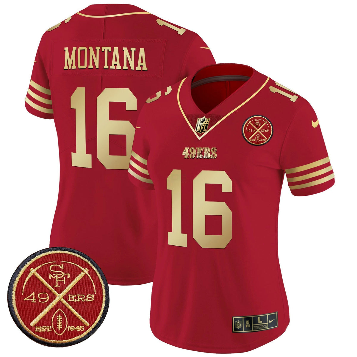 NFL Women’s Est.1946 Patch Vapor Limited Jersey