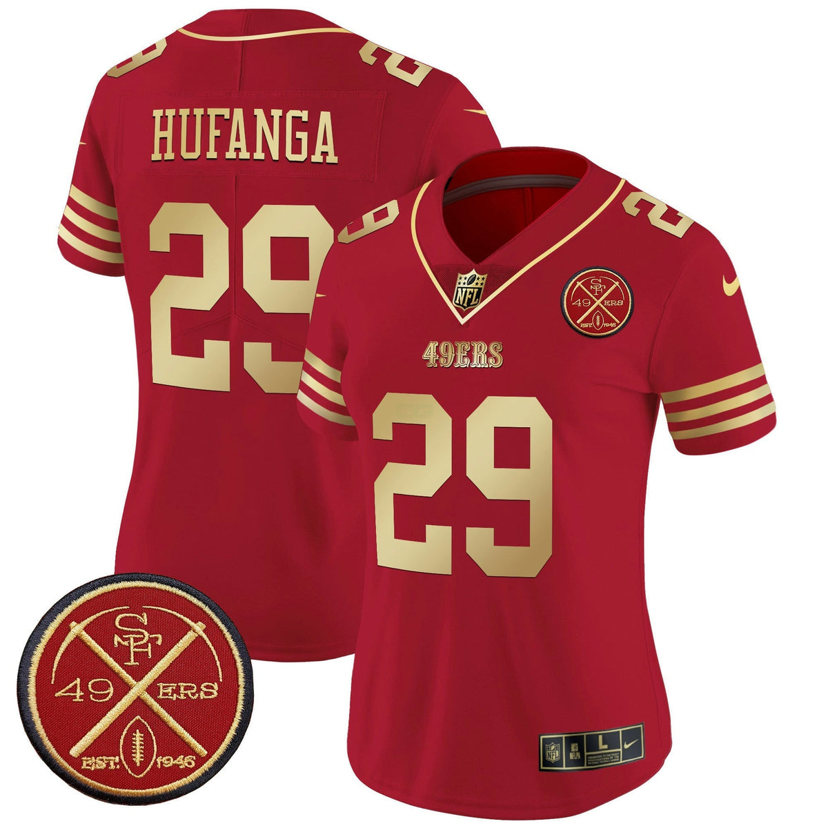 NFL Women’s Est.1946 Patch Vapor Limited Jersey