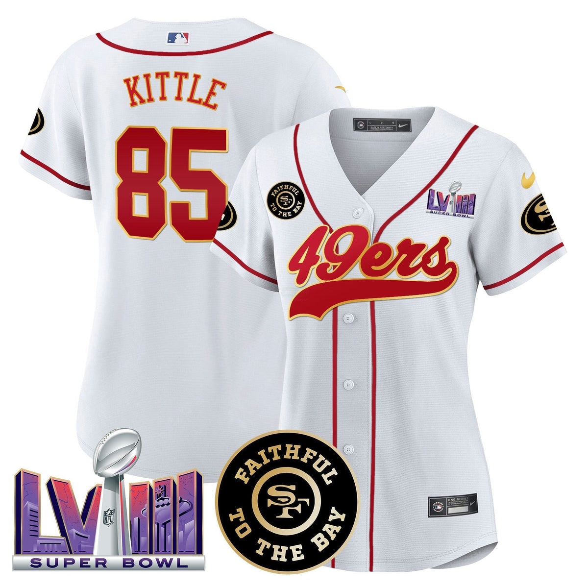 NFL Women’s Faithful & Super Bowl LVIII Patch Jersey