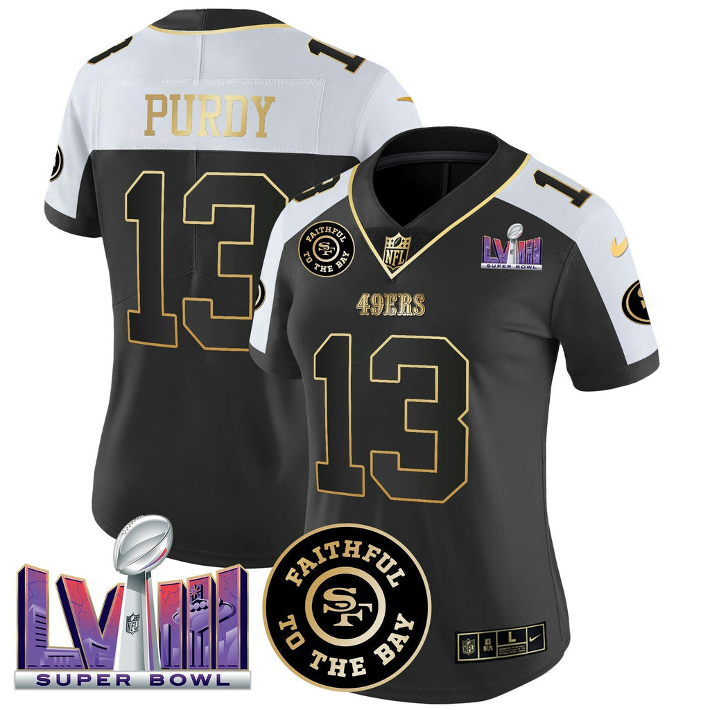 NFL Women’s Faithful & Super Bowl LVIII Patch Vapor Jersey V2