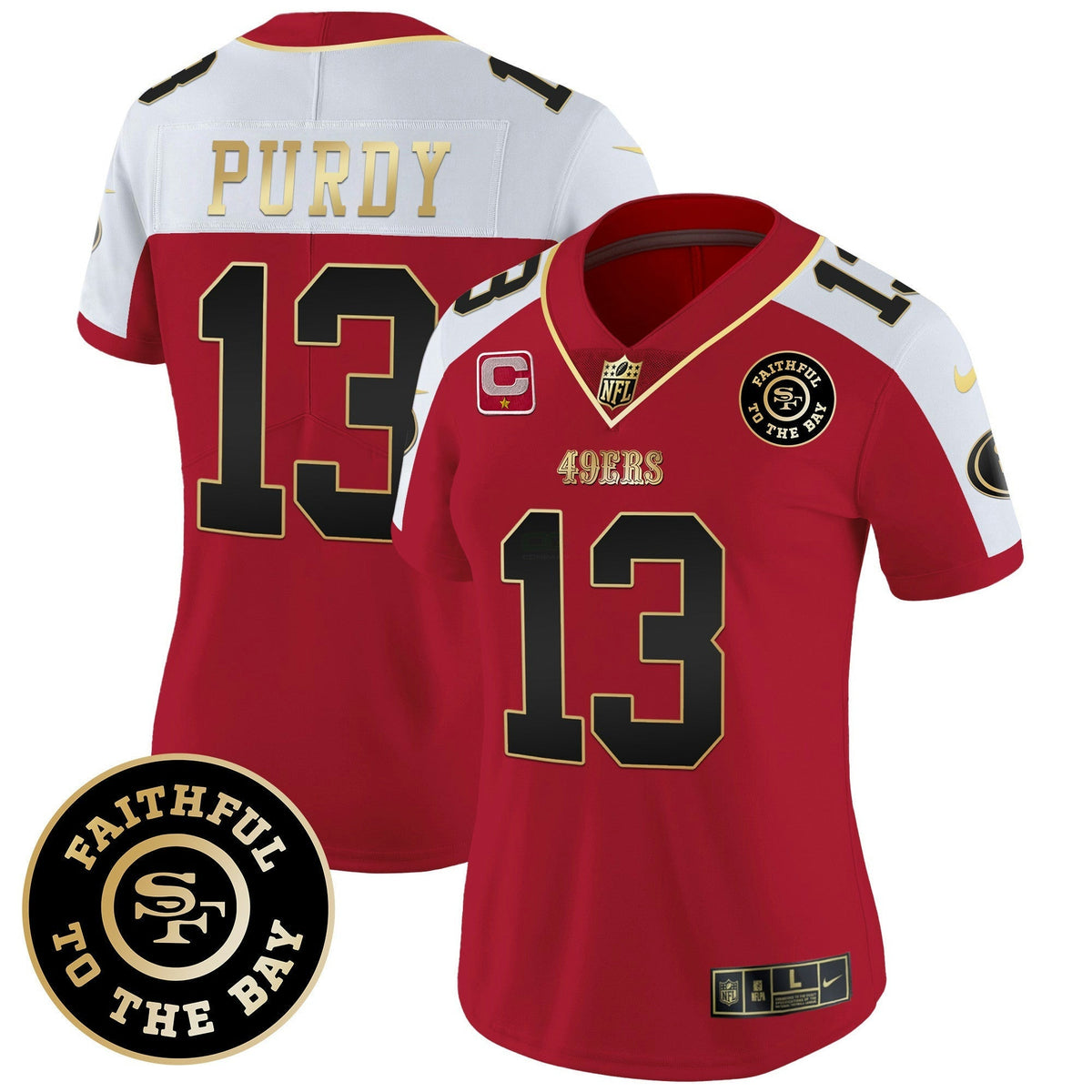 NFL Women’s Faithful To The Bay 2024 Patch Vapor Limited Jersey