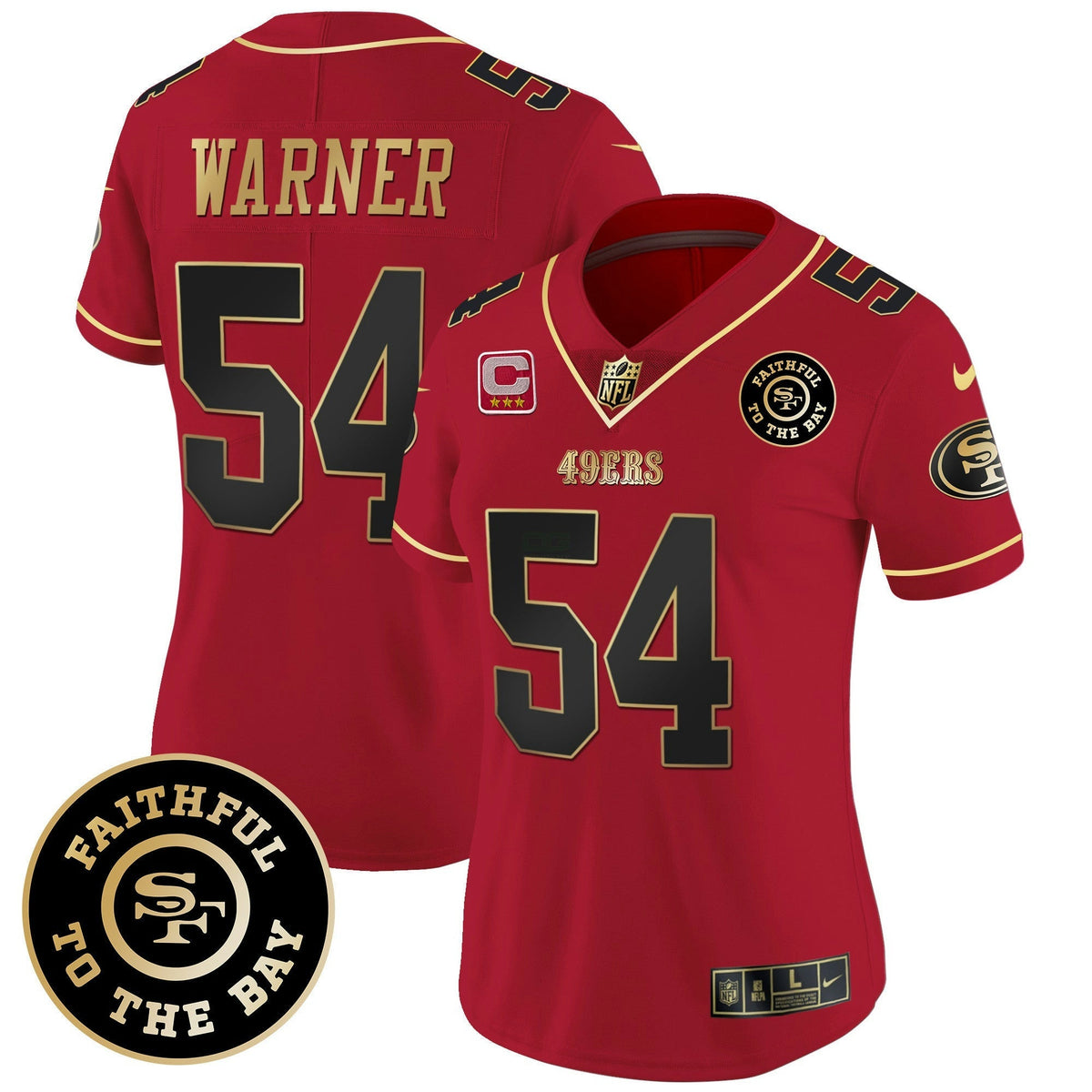 NFL Women’s Faithful To The Bay 2024 Patch Vapor Limited Jersey