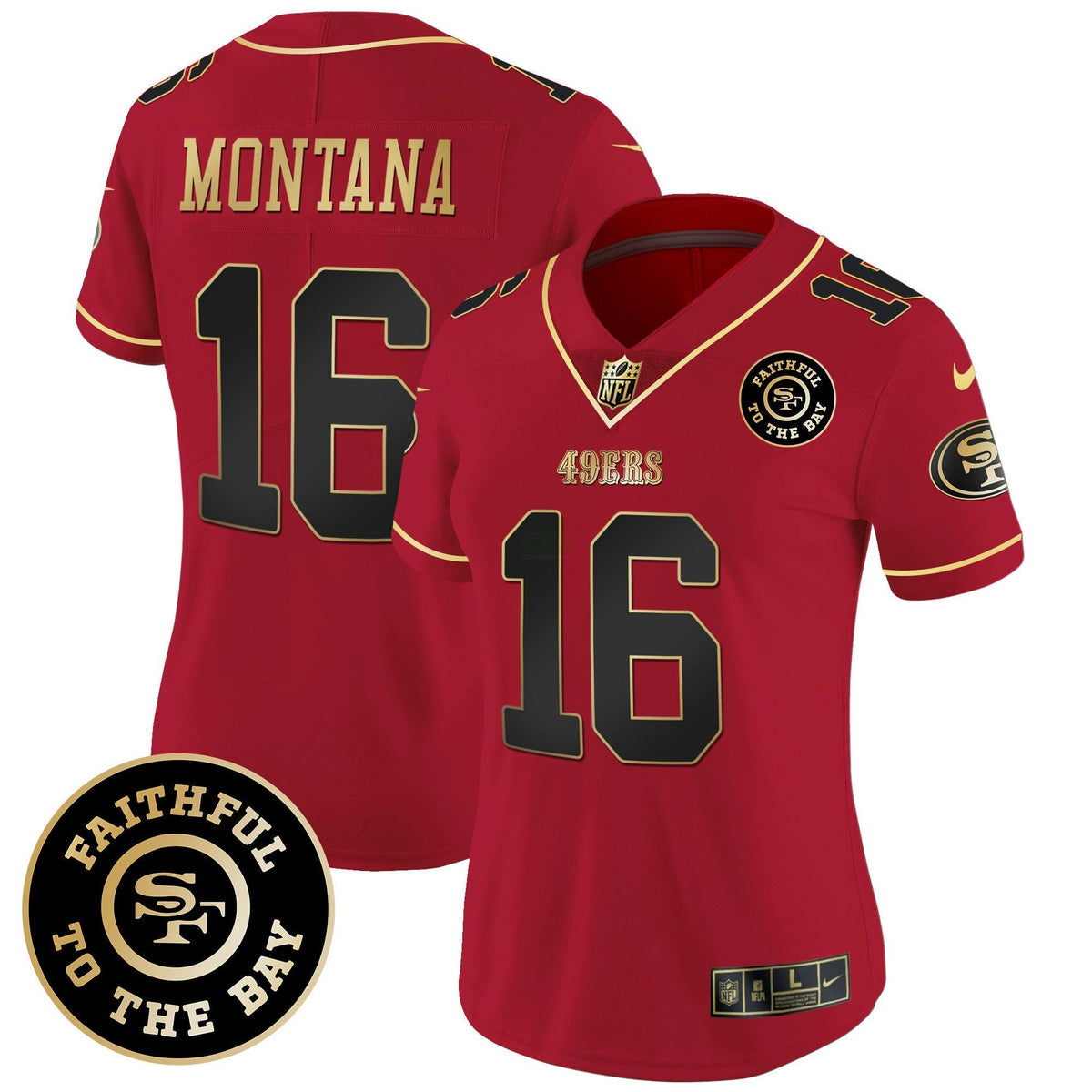 NFL Women’s Faithful To The Bay 2024 Patch Vapor Limited Jersey