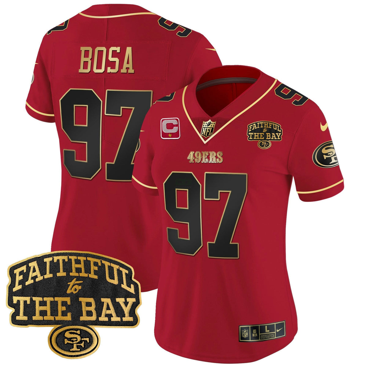 NFL Women’s Faithful To The Bay Patch Vapor Limited Jersey V8