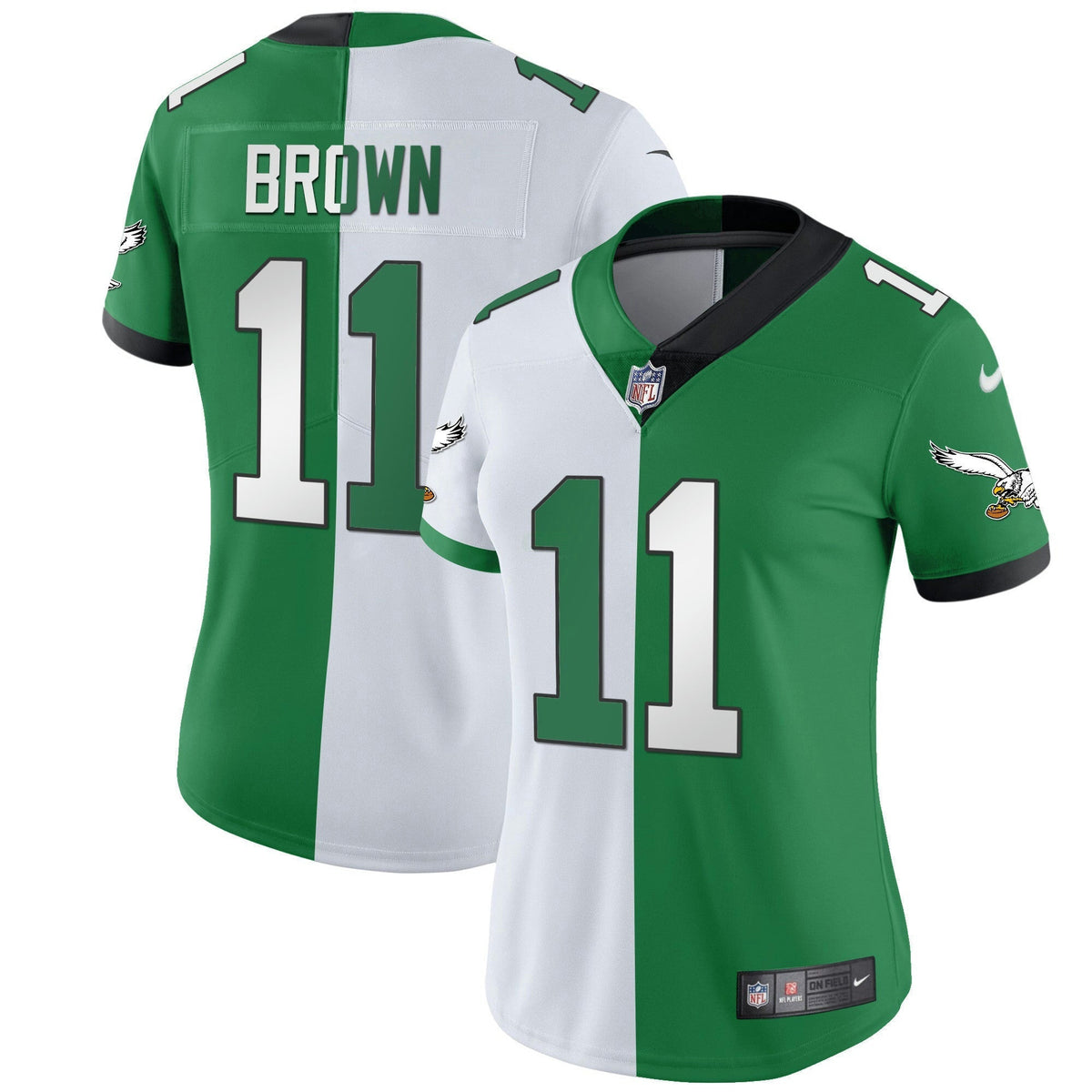 NFL Women’s Gold & Kelly Vapor Throwback Jersey
