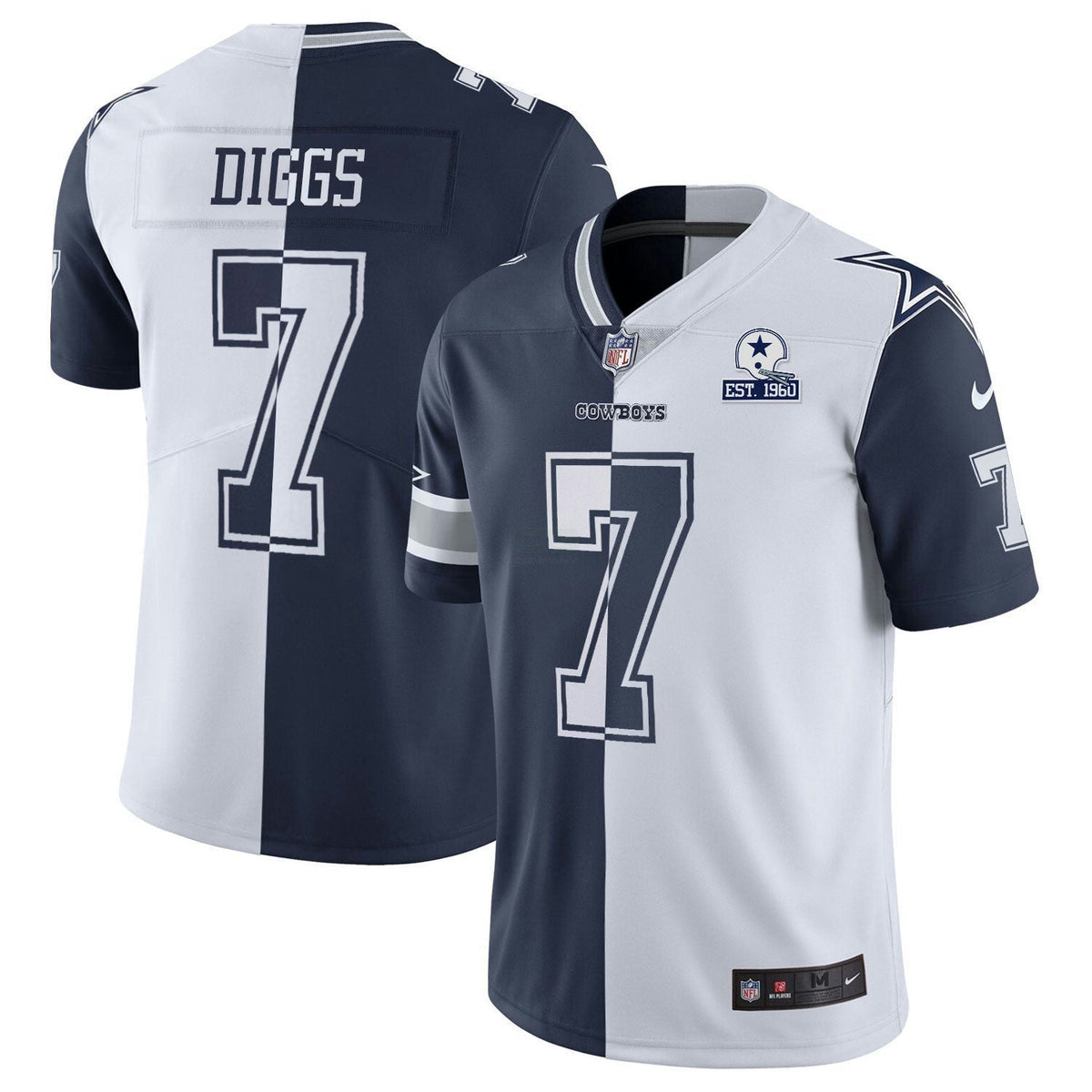 Jersey NFL Women’s Gold & Split Vapor Est 1960 Patch