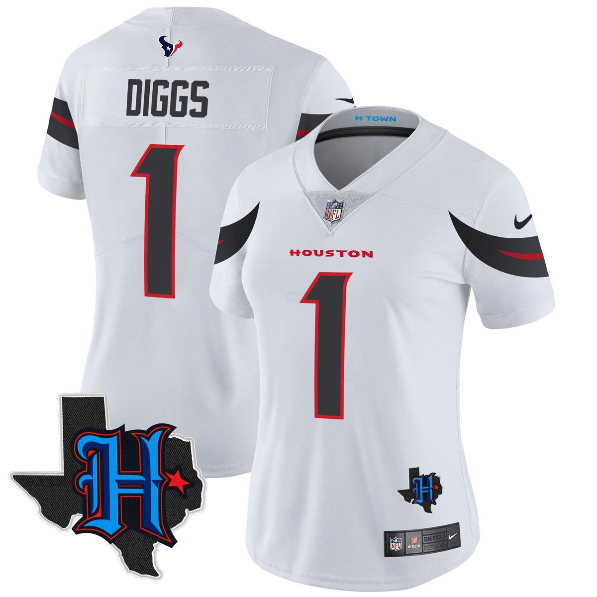 NFL Women’s Houston 2024 Texas Patch Vapor Limited Jersey
