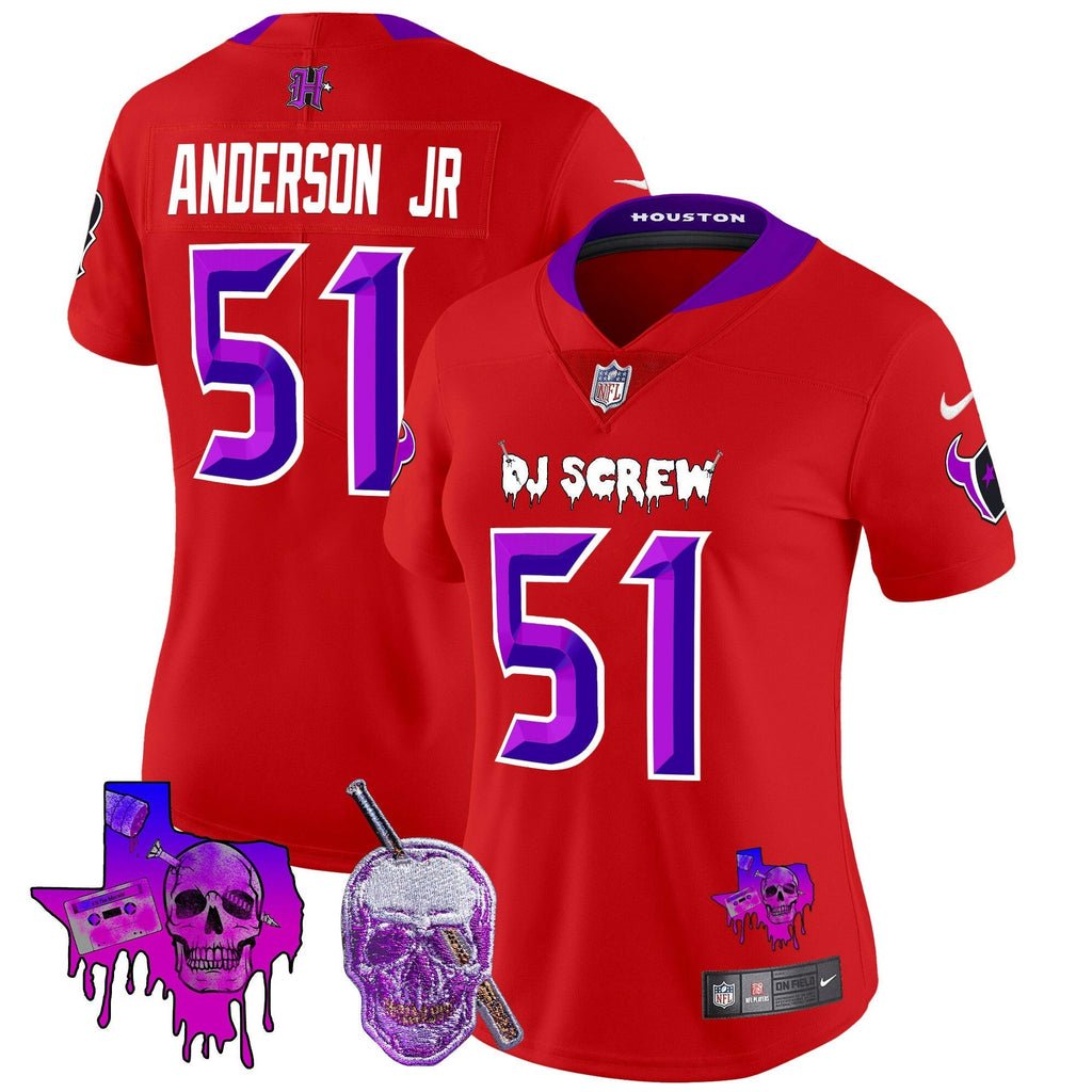 NFL Women’s Houston DJ Screw Vapor Limited Jersey