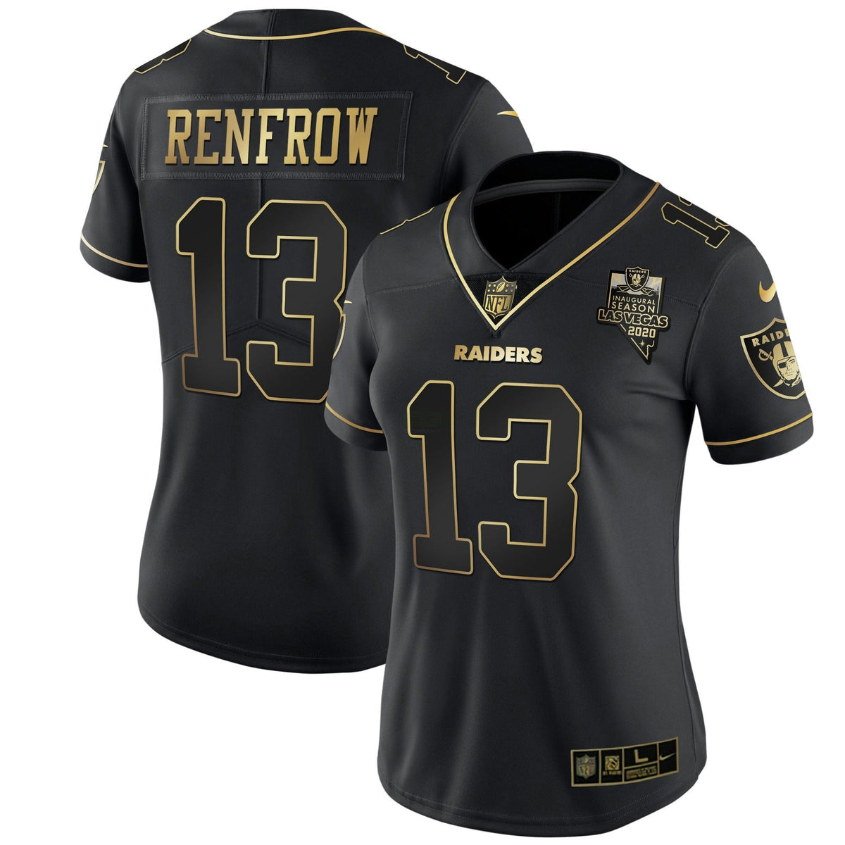 Jersey NFL Women’s Inaugural Season Patch Gold & Split